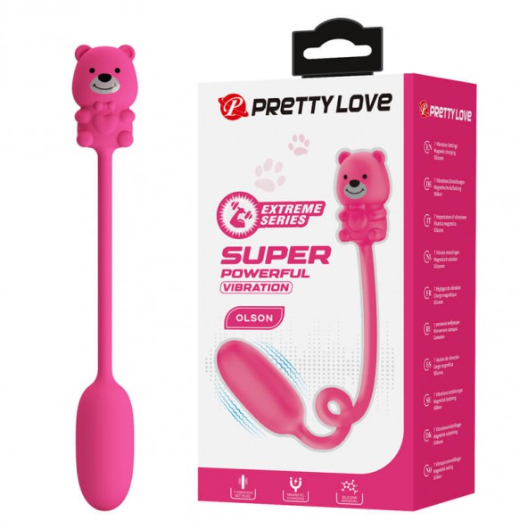 PRETTY LOVE - OLSON Super Powerful Vibration Eggs (Chargeable - Red Rose)